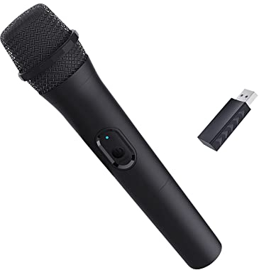 Mcbazel Faible Latence 2,4 G Microphone à Main sans Fil pour PS5 / PS4 / Pro / PS3 / PS2 / Xbox Series X | S/Xbox One X | Commutateur S/Xbox One/360 /NS Switch 2/OLED/Wii/Wii U/PC