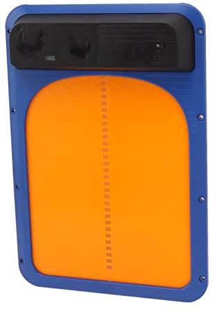 Abrepuertas Automático para Gallinero, Puerta Automática para Gallinero con Detección de Luz, Ligera y Duradera para el Hogar (Azul y Amarillo)