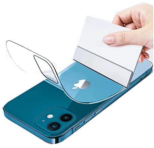 Stejnhge 2 Stück Rückseite Hydrogel Folie für iPhone 12 (6.1 | Zurück Schutz, Hinten Schutzfolie HD Klar Rückseite Folie, TPU Displayschutzfolien