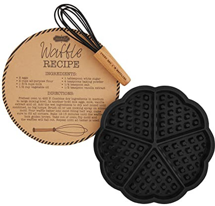 Mud Pie Waffel-Silikonform Rezept, Form 17,8 cm Durchmesser | Schneebesen 14 cm