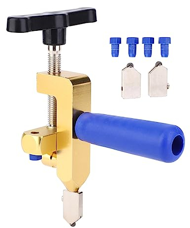 Tagliavetro, Tagliapiastrelle Multifunzione, Tagliavetro Portatile per Piastrelle in Ceramica, Pratico Utensile da Taglio per Vetro per Artigiani e Appassionati del Fai da Te