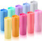 10 Pieces Skinny Tumbler Cups with Lids and Straws, Matte Pastel Colored Acrylic Tumblers Set, Reusable Double Wall Plastic Mugs Cold Hot Drinks Water Bottles for Vinyl DIY Presents, 16 oz