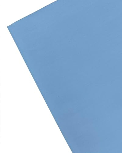 Plain Sky Blue Fabric - 45 inch / 112 cm Wide - for Dressmaking, Art & Craft, Sewing - Per Metre