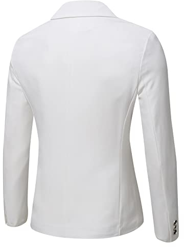 Vestito Casual Monopetto Fibbia Uomo Moda Risvolti Giacca Stampato Cappotti da uomo Giacche Violet Suit Jacket Uomo, bianco, XXL