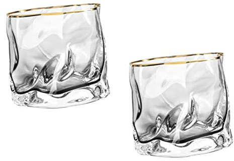 COLLBATH Glasbecher Satz 2 Stück Für Whisky Wein Bier Kaffee Tee Trinkgeschirr Kristallklar Langlebig Und Sicher