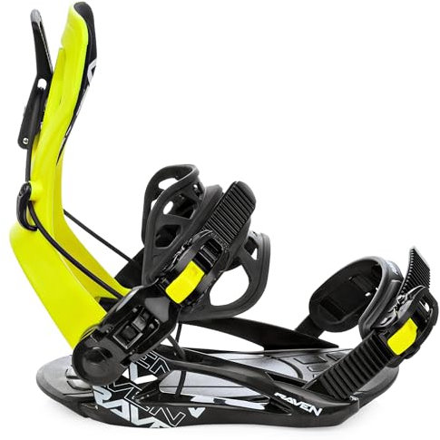 Fixation de Snowboard FTM450 du 43 au 46 Enfant Noir/Lime Mixte Raven