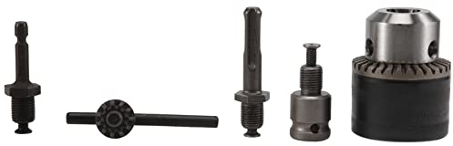 RANJOVER 3-16mm Drill Chuck Converter 1/2Inch- 20UNF Thread Quick Change Adapter SDS-Plus 1/4Inch Hex Shank 1/2Inch Socket