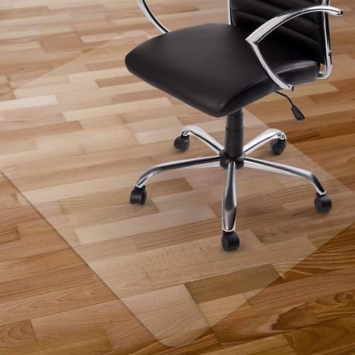 Kuyal Office Chair mat for Hard Floors 81x121cm (32 X 48),Transparent Floor Mats Wood/Tile Protection Mat for Home &Office