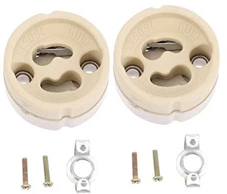 ORFOFE 2pcs Porcelain Bulb Socket with Bracket for DIY Light Fixtures for Chandeliers and Wall Lamps Sturdy Design for Long-Lasting Use
