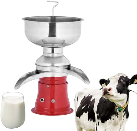 YSFHYAN Separatore Elettrico del Burro della Crema del Latte,Separatori di Crema Elettrici in Acciaio Inossidabile,Disco di Separazione a 15 Strati,Portata Regolabile,Adatto per Mucche,Capre,Pecore
