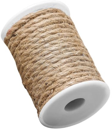 SEWACC Cuerda De Yute Natural De Gruesa y Resistente para Jardinería Manualidades y Proyectos De Bricolaje Casa