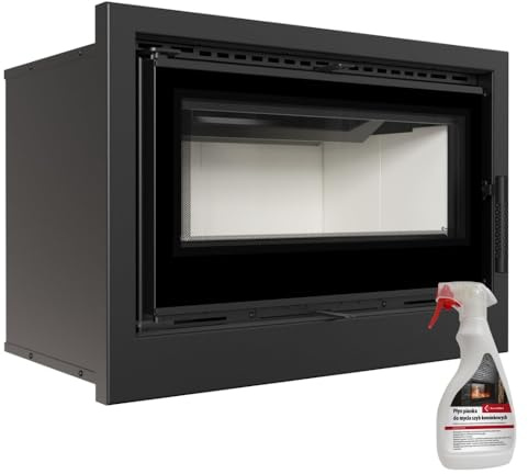 KRATKI Kamineinsatz aus Stahl KASETA 8kW Ø160 BImSchV 2 EEK A+ schwarz