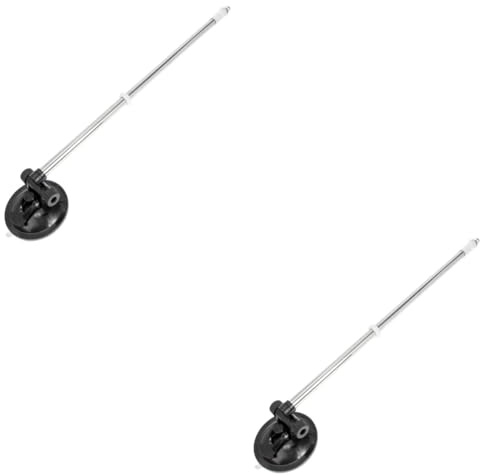 VICASKY 2 Stück Saugnapf Fahnenmast Auto Teleskopflaggenhalter Für Fahrzeugmontage Fahne Saugnapf Für Parade Und Outdoor Für Verschiedene Flaggenstile