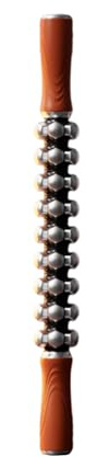 KiBcsLic Rodillo de Masaje Flexible para Fascia, Herramienta de Masaje para pantorrillas, Espalda y piernas, Naranja