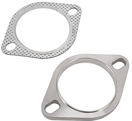 Kit di collegamento flangia di scarico Universale 3 pollici 2 bulloni Lega ad alta resistenza per collettori Catback tubo di scarico Guarnizione di tenuta durevole inclusa