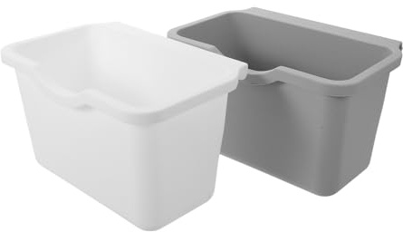 DRESSOOS 2 portavasos Colgantes para Carrito con Ruedas, cestas de Almacenamiento de plástico para Accesorios de Carrito, Organizador de Almacenamiento para para Herramientas, Productos de Cuidado