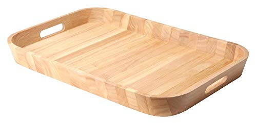 Continenta Gummibaumholz Tablett 3281 53 x 35 x 5 cm