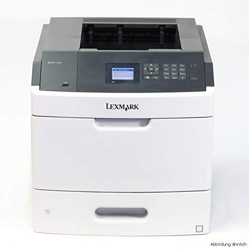 Lexmark MS812DN Farblaserdrucker (1200 DPI, USB 2.0) Graphit/weiß
