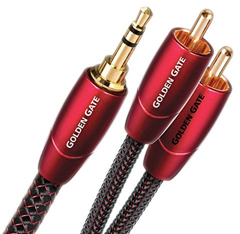 AudioQuest 16m Golden Gate 3.5mm - 2xRCA Audio Cable 3.5mm Black - Audio Cables (3.5mm, 2x RCA, Copper, 16m, Black)