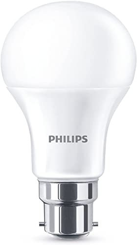 Philips Lighting Lampadina LED goccia, 6 pz, equivalente a 75W, attacco B22, Luce Bianca Calda, non dimmerabile, 11 W, 6 Unità (Confezione da 1)