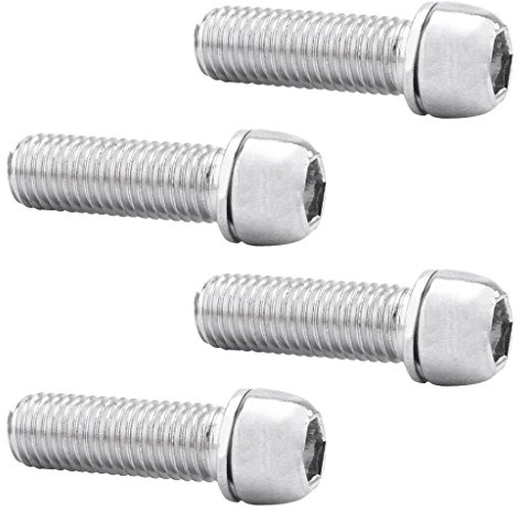 Gazechimp 4pcs Bicyclette Vélo de Montagne Porte-Bouteille Boulon Vis en Acier Inoxydable Léger Résistant - M7
