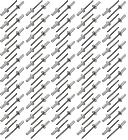 Sourcingmap 4mmx13mm Aluminum Countersunk Head Closed End Blind Rivets Fastener 100pcs