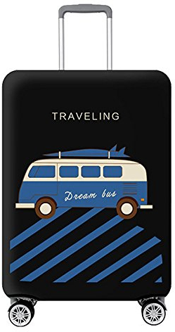 Kaxich Elastisch Reise Kofferhülle Kofferschutzhülle Reisekoffer Hülle Koffer Schutzhülle Gepäck Cover mit Reißverschluss 18-32 Zoll