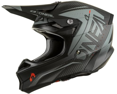 O'NEAL | Motocrosshelm | MX Enduro | Leichte Kohlefaserschale,Inklusive Helmtasche | 10SRS Carbon Helmet Prodigy V.22 | Erwachsene | Schwarz | Größe L