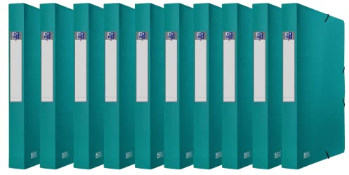 Oxford Sammelbox A4, Rückenbreite 4 cm, Kunststoff, grün, 10 Stück