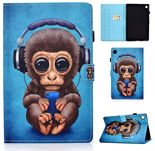CXTcase Funda para Samsung Galaxy Tab A8 10.5 Pulgadas 2021 / SM-X200 / SM-X205, Tablet Cárcasa Cuero PU Magnetica para Samsung Galaxy Tab A8 2021, Mono
