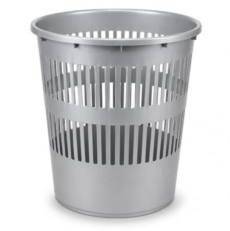 10L Plastic Waste Bin, Lightweight Rubbish Basket for Home & Office