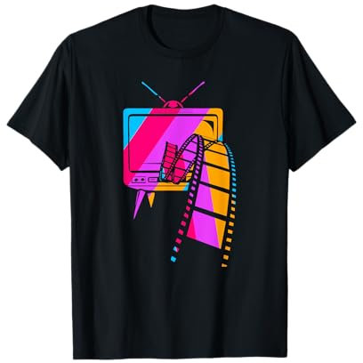 Grabadora de películas Retro Era Vintage Movie Lover Televisión Camiseta