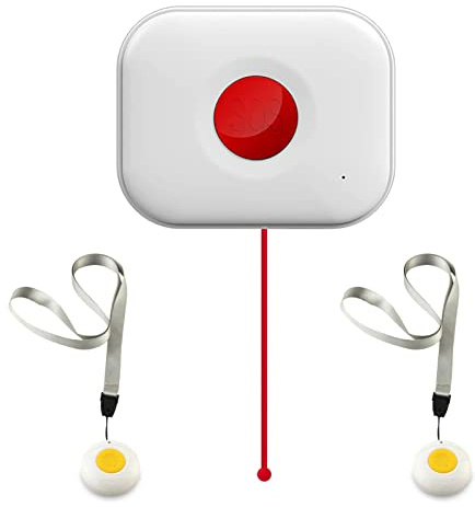 Wolf Guard SOS-C03 Système d'appel à Bouton Panique pour Personnes âgées/Parents, Prise en Charge de la Carte SIM 4G