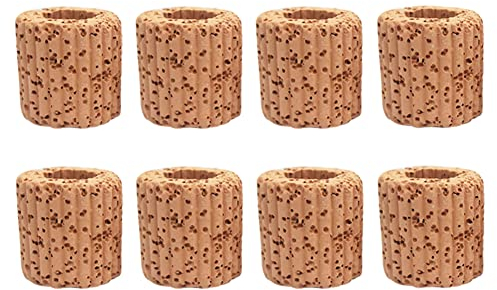 JIHUOO 8 Pcs Fish Tank Plant Pots Aquarium Plant Holders Small Aquarium Planters Aquatic Plant Cups Fish Tank Planters with Holes Aquarium Decorations