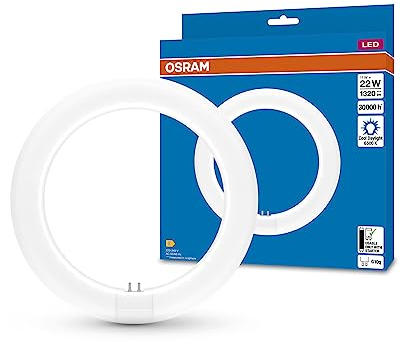 OSRAM LED TUBE T9C EM 22, tubo LED circolare, 11W, 1320lm, 6500K, luce bianca diurna, alternativa LED alle classiche lampade fluorescenti T9, lunga durata, basso consumo energetico