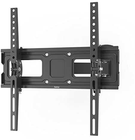 Hama TV Wandhalterung schwenkbar, neigbar, ausziehbar (TV Wandhalterung 32-65 Zoll, VESA 100x100 bis VESA 400x400, bis 30kg, mit Fischer-Dübeln) schwarz