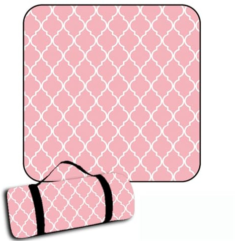 DOTBUY-SHOP Picknickdecke Wasserdicht, Campingdecke Stranddecke Maschinenwaschbar Faltbar Picknickmatte, für Outdoor Strand, Campen, Wandern und Ausflüge (Rosa,200x150cm)
