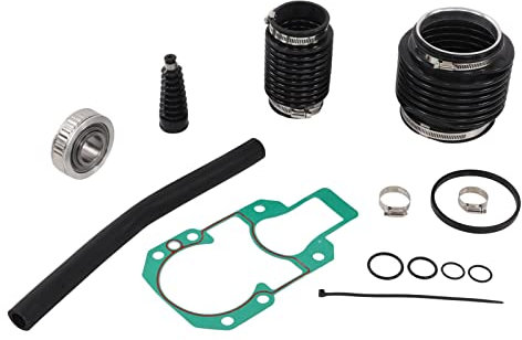 Yctze Dichtungslager-Faltenbalg-Kit, Metall-Gummi-Außenborder-Spiegelbalg-Reparatur-Reseal-Kit 30-803099T1 Ersatz für MerCruiser Alpha One 1 Gen 2