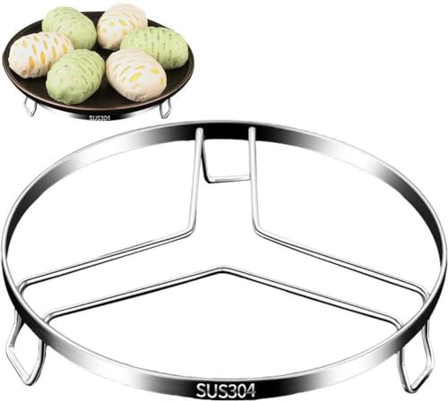 Sanfly Rack Air Fryer Rack Stainless Steel Round Rack for Pressure Cooker Cooking Trivet Stand Steamed Egg Basket Holder