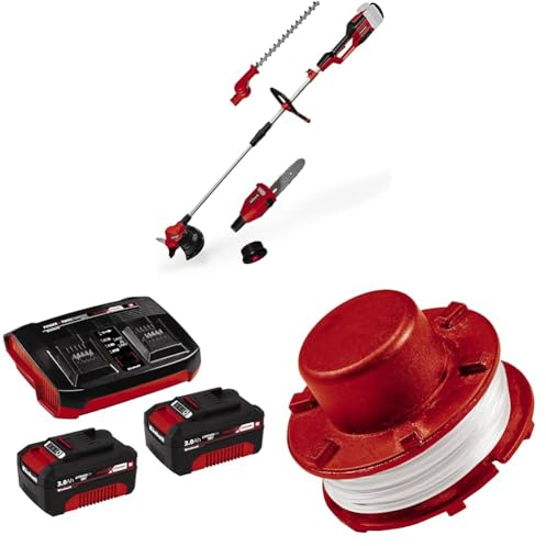 Einhell Akku-Multifunktionswerkzeug GE-LM 36/4in1 Li Power X-Change (4 in 1 - Heckenschere, Kettensäge, Trimmer, Motorsense, inkl. Starter Kit, inkl. Ersatzspule)