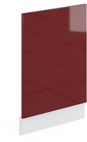Vicco Frontblende R-Line, Rot Hochglanz, 45 cm, AP Anthrazit
