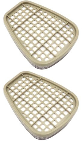 Sarini Cartucce filtranti 6001 per Maschere respiratorie,filtri Antipolvere,per vapori organici,polline e Sostanze chimiche,Confezione da 2,compatibili con Maschere 3M 6200.6800.7502,FF402