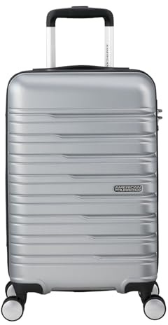 American Tourister Flashline - Spinner S Slim, Handgepäck, 55 cm, 34 L, Silber (Sky Silver)
