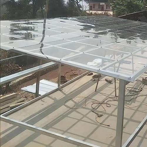 Clear Acrylic Plastic Roof Panel for Outdoor Canopy Carport Greenhouse Weather Resistant and Transparent 1.56x6m