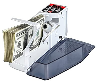 Máquina contadora de dinero, HSPO Mini mini portátil de dinero portátil de contador de dinero en efectivo HS-V40,Detección precisa(Thai)
