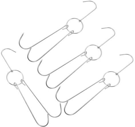 GLEAVI Dual Hooks Meat Hooks for Smoking BBQ 4-Pack Stainless Steel for Efficient Meat Handling
