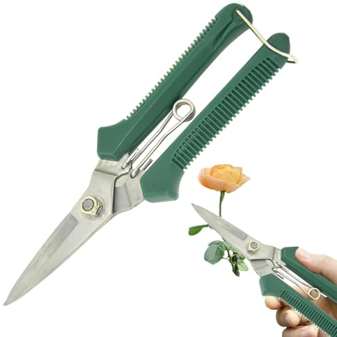 Tijeras de Jardinería,Recortadoras de Plantas de Interior Resistentes | Podadoras de Jardín Ergonómicas Antioxido, Tijeras de Precisión para Bonsáis y Setos