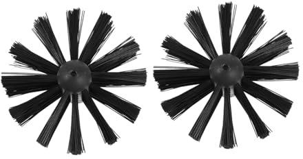 BESPORTBLE 2pcs Dryer Vent Cleaning Brush Heads Flexible Nylon Chimney Duct Lint Sweeping Tools Replacement for Dryer Duct Maintenance and Fire Risk Prevention