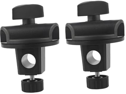Cabilock 2 Stück Mikrofonarm Clip Drehbarer Verstellbarer Halter für Live Broadcast Equipment Desktop Bracket Clips Crossbar Clamp Zubehör für Mikrofonstative