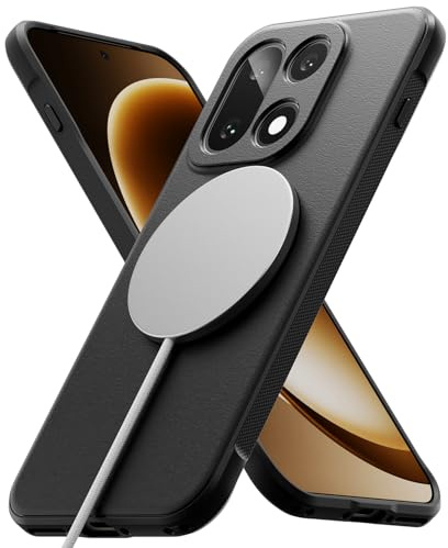 Ringke Onyx Compatible con Funda OnePlus 15 y Compatible con MagSafe, Se Siente Bien en la Mano, Resistente al Aceite y a la Suciedad, Recortes Precisos para la Cámara - Magnetic Black